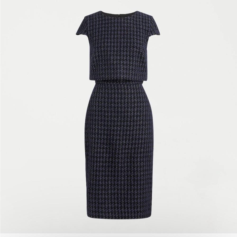 J. Crew - Tall 10 Going-places dress in shadow houndstooth print